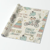 Lustiges Hochzeitspapier Geschenkpapier (Ungerollt)
