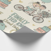 Lustiges Hochzeitspapier Geschenkpapier (Ecke)
