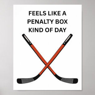 Lustiges Hockey-Design. Fühlt sich wie eine Art St Poster