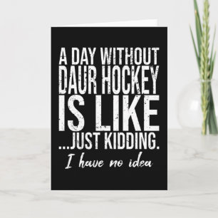 Lustiges Hockey-Geschenk für Sportler Karte