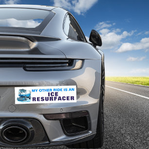 Lustiges Hockey Mein anderes Fahrzeug ist ein Eisa Autoaufkleber