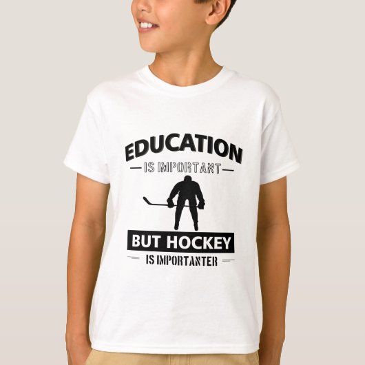 Lustiges Hockey T-Shirt (Vorderseite)