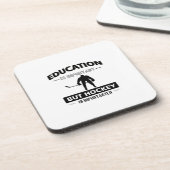 Lustiges Hockey Untersetzer (Linke Seite)