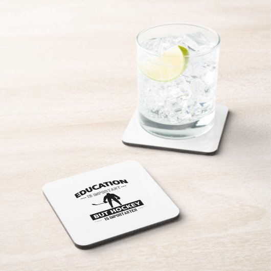 Lustiges Hockey Untersetzer (Rechte Seite)