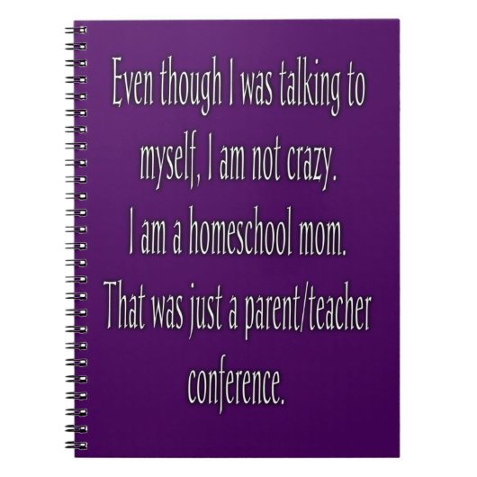 Lustiges Homeschool Mama-Notizbuch Notizblock (Vorderseite)
