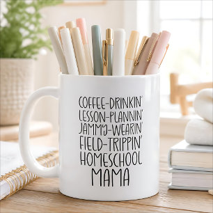 Lustiges Homeschool Mama Zitat Kaffeetasse