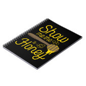 Lustiges Honig-Bienen-Wortspiel-Kleid Notizblock (Linke Seite)