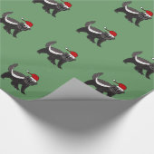 Lustiges Honig-Dachs-WeihnachtsPackpapier Geschenkpapier (Ecke)