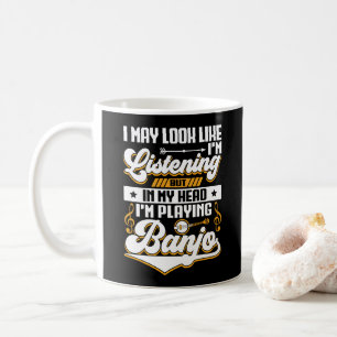 Lustiges Hören In Meinem Kopf Spiele Ich Banjo  Kaffeetasse
