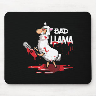 Lustiges Horror-Lama Halloween-Geschenk Böse Schle Mousepad