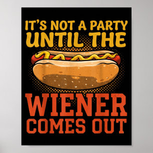 Lustiges Hot-Dog-Design für Männer Frauen Hotdog-S Poster