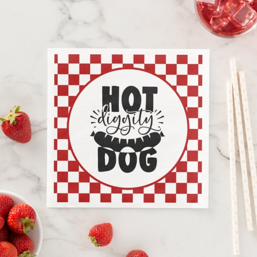 lustiges Hot Dog Grill Party Serviette (Beispiel)