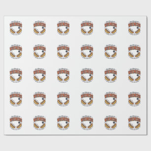 Lustiges Hot Dog Wiener Vintage-Shirt-Design_1 Geschenkpapier