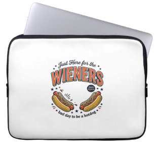 Lustiges Hot Dog Wiener Vintage-Shirt-Design_1 Laptopschutzhülle