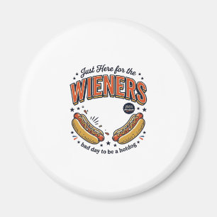 Lustiges Hot Dog Wiener Vintage-Shirt-Design_1 Magnet