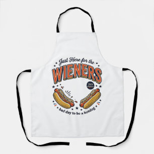 Lustiges Hot Dog Wiener Vintage-Shirt-Design_1 Schürze