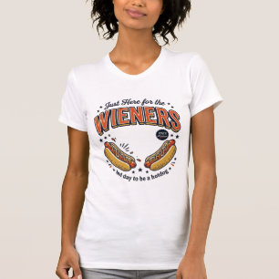 Lustiges Hot Dog Wiener Vintage-Shirt-Design_1 T-Shirt