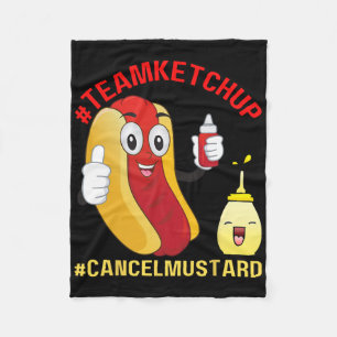 Lustiges Hotdog-Team Ketchup-Liebhaber Lustige Bbq Fleecedecke
