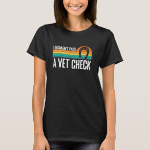 Lustiges Hufeisen, das eine tierärztliche Untersuc T-Shirt