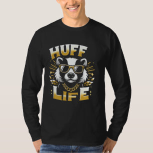 Lustiges Huff Leben Süßer Hip Hop Honig Dachs Huff T-Shirt