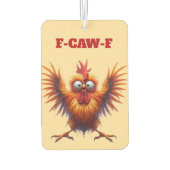 Lustiges Huhn Autolufterfrischer (Rückseite)
