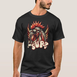 Lustiges Huhn Cooler Hahn mit Sonnenbrille Sup T-Shirt
