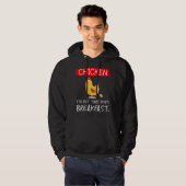 Lustiges Huhn, das Haustier, das Frühstück kotet Hoodie (Vorne ganz)