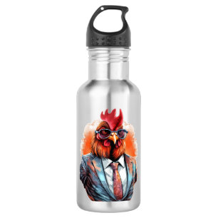 Lustiges Huhn Edelstahlflasche