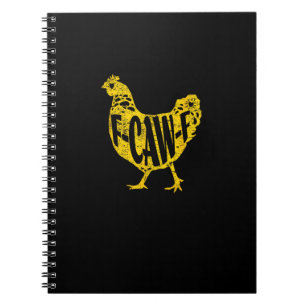 Lustiges Huhn F-Caw-F Henne Geflügel Hahn Stall Notizblock