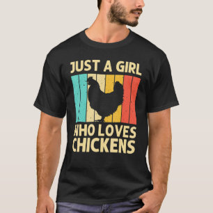 Lustiges Huhn für Mädchen Kinder Bauer Hühnerfarm T-Shirt