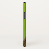 Lustiges Huhn-Gesicht auf Grün Case-Mate iPhone Hülle (Hinten/Rechts)