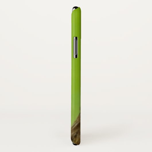 Lustiges Huhn-Gesicht auf Grün Case-Mate iPhone Hülle (Hinten/Rechts)