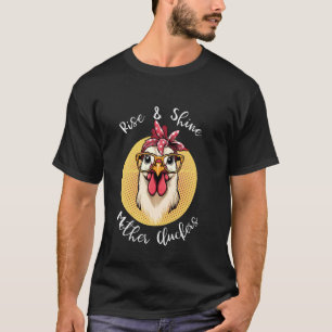 Lustiges Huhn Henne Hahn Vogel Geschenk für Mama M T-Shirt