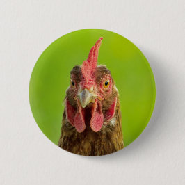 Lustiges Huhn - Knopf Button