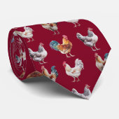 Lustiges Huhn Krawatte (Gerollt)