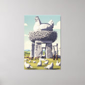 Lustiges Huhn Leinwanddruck (Vorderseite)