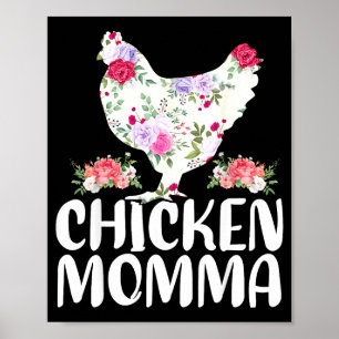 Lustiges Huhn-Mamma-Shirt für Frauen Muttertag Poster