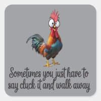 Lustiges Huhn Manchmal Muss Man Einfach Cluck Sage