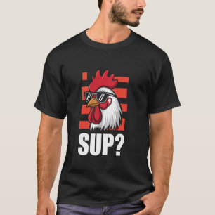 Lustiges Huhn mit Sonnenbrille T-Shirt