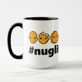 lustiges Huhn-Nugget-Leben Tasse (Links)