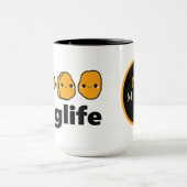 lustiges Huhn-Nugget-Leben Tasse (Zentrum)