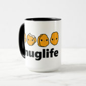 lustiges Huhn-Nugget-Leben Tasse (Vorderseite Links)