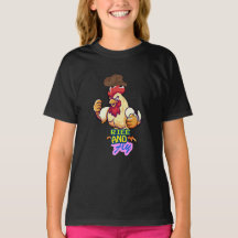 Lustiges Huhn Rise and Fly” T-Shirt