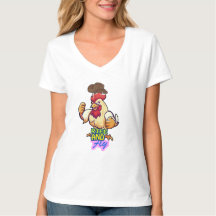 Lustiges Huhn Rise and Fly” T-Shirt