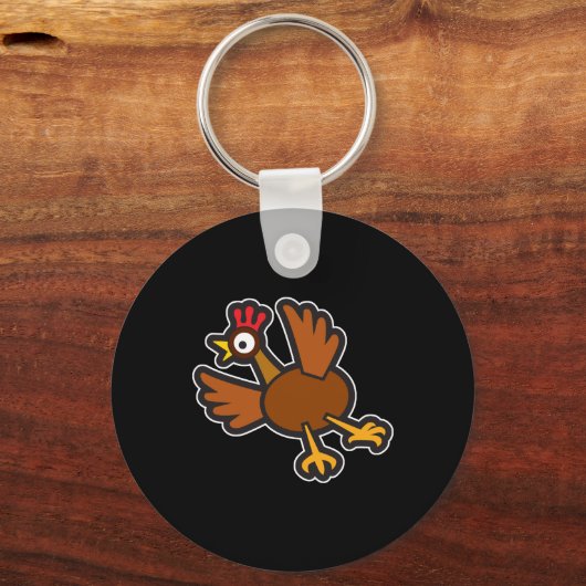 lustiges Huhn Schlüsselanhänger (Vorderseite)