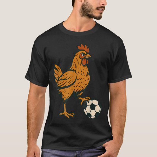 Lustiges Huhn T-Shirt (Vorderseite)