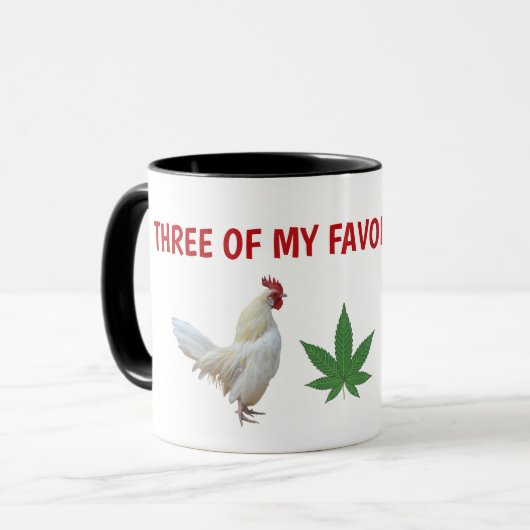 LUSTIGES HUHN TASSE (Vorderseite Links)