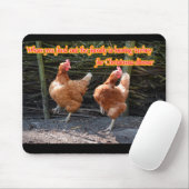 Lustiges Huhn und Hahn Memes mit lustigen Bildern Mousepad (Mit Mouse)
