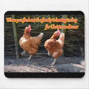 Lustiges Huhn und Hahn Memes mit lustigen Bildern Mousepad