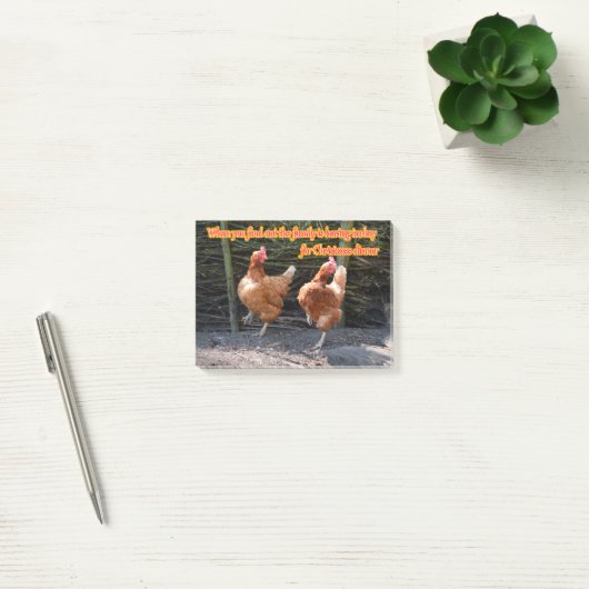 Lustiges Huhn und Hahn Memes mit lustigen Bildern Post-it Klebezettel (Büro)